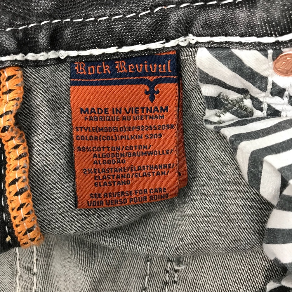 Rock Revival Pilkin Mineral wash Skinny Jeans 31 - Picture 7 of 7